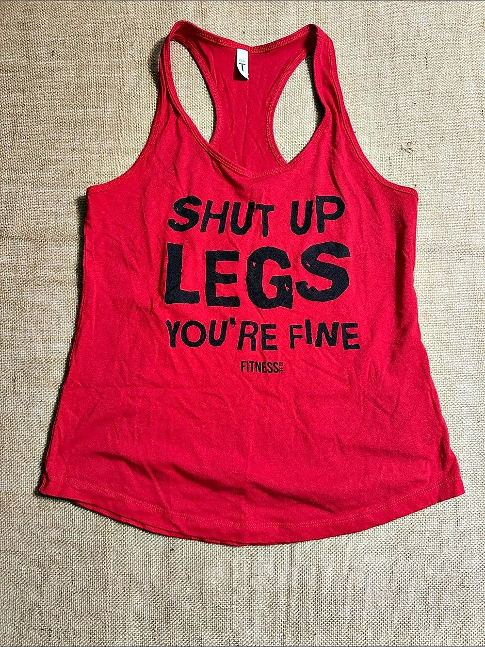 Ideal Racerback Graphic Tank in Red XL